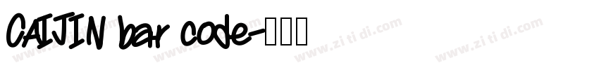 CAIJIN bar code字体转换